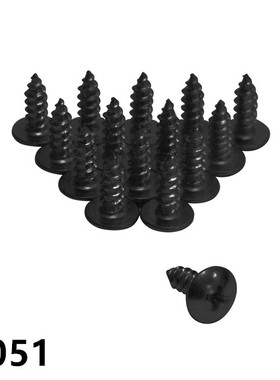 Penn Elcom钢制小型螺钉黑色十字螺钉紧固件6051BK