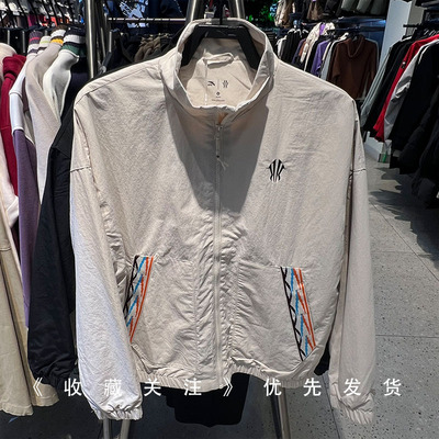 安踏凯里欧文刺绣休闲夹克男女