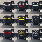 九号电动车贴纸E100M95c m85c装 饰风挡N85c反光车头Mmax90F90贴纸