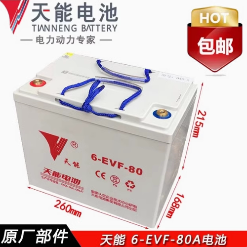 原装天能12v80a6-EVF-80电动叉车