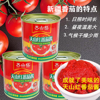 番茄酱家用198克罐装 意面披萨炒菜 tomato paste الطماطم