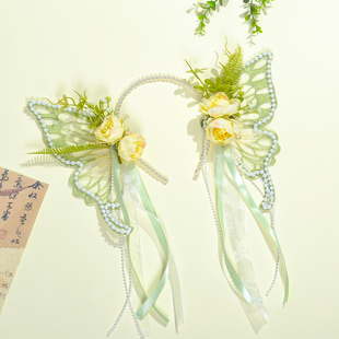 古装发箍头饰古风头箍饰品旅游拍照出片蝴蝶超仙公主饰品汉服发饰