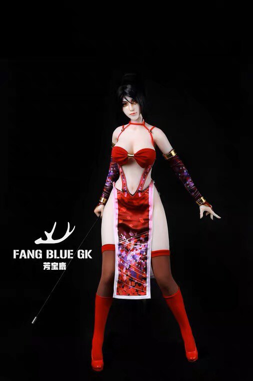 新品1/3 生或死格斗doa6红叶包胶女兵人素体人偶