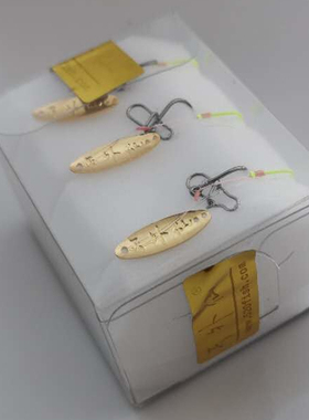 天外仙15mm叩甲虫亮片三只装子线双钩马口白条迷你路亚亮片