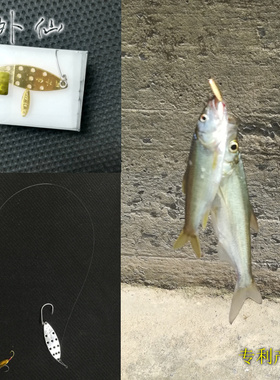 天外仙4g克百变鱼+15mm叩甲虫亮片路亚成品钓组马口翘嘴专杀迷你