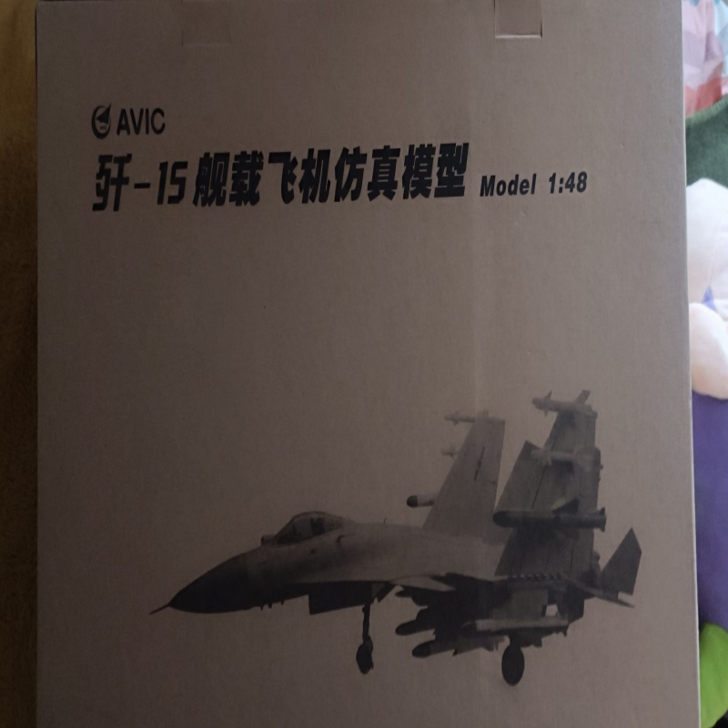 别人送的，歼-15舰载机仿真模型，1:48比例，AVIC出品，合金材质