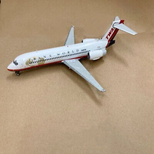 波音717环球航空B717-200飞机模型GJ 1:400原厂无支架，长约9.5