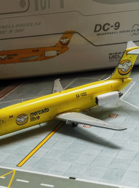 JC wings 1:200 自由市场DC-9注册号:XA-UOG  盒藏，目测无瑕拍