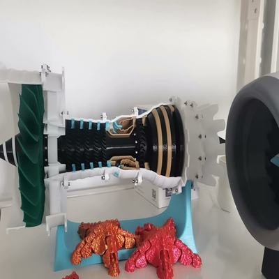 拓竹盲盒-飞机引擎 jet engineer拓竹盲盒，黑色使用pla-cf打印