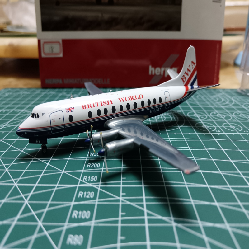 herpa200 英国世界航维克斯子爵800很好的一款主题产品，细节移