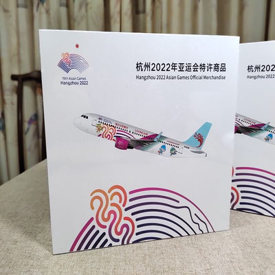 长龙A320亚运彩绘机限量版机模，杭州亚运会吉祥物主题，约19厘