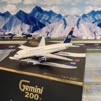 US Airways 全美航空 Boeing 767-200厂商：Gemini Jets比例：1:2