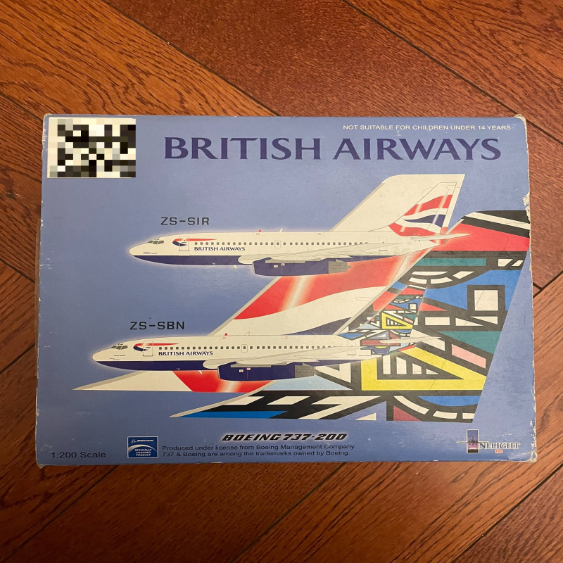 IF200 Inflight200 英国航空Comair B737-200 注册号ZS-SBN 彩绘