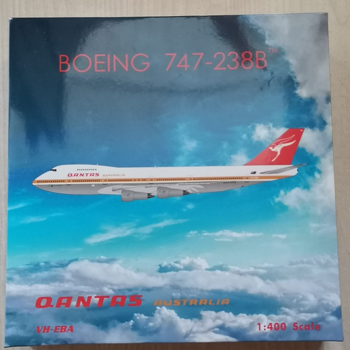 澳洲航空QANTAS  波音 B747-200VH-EBAPH Phoenix 1/400客机模型