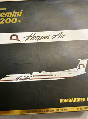 【绝版】Geminijets（G2QXE049）阿拉斯加航空（地平线航空）冲8