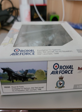 Herpa 1:200 552325 台风战斗机模型 英国空军 黑色涂装 EF2000