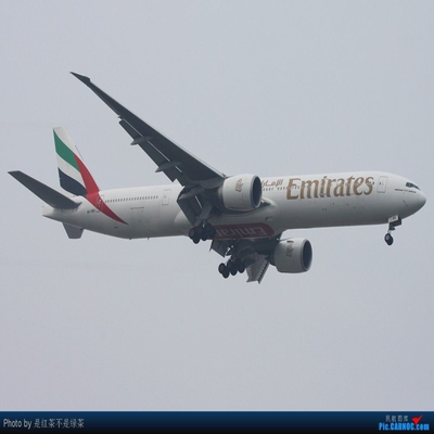 阿联酋航空 波音B777-300ER 标图 A6-EBQ 迪拜返程在阿联酋航空