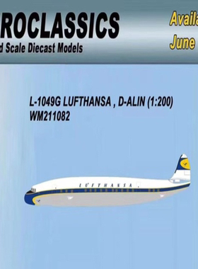 AeroClassics 6月新品！1:200 L-1049G 德國 漢莎航空 D-ALIN 飛