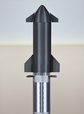 SpaceX星舰Starship航天飞船火箭模型带隔热瓦 特斯拉 马斯克升