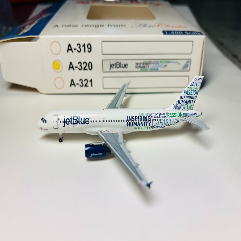 #1:400模型# 捷蓝航空 A320-200AC出品 无瑕疵  非常漂亮的彩绘