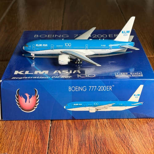 【旦特惠】Phoenix荷兰航空 亚洲 1:400飞机模型 B777-200ER 一