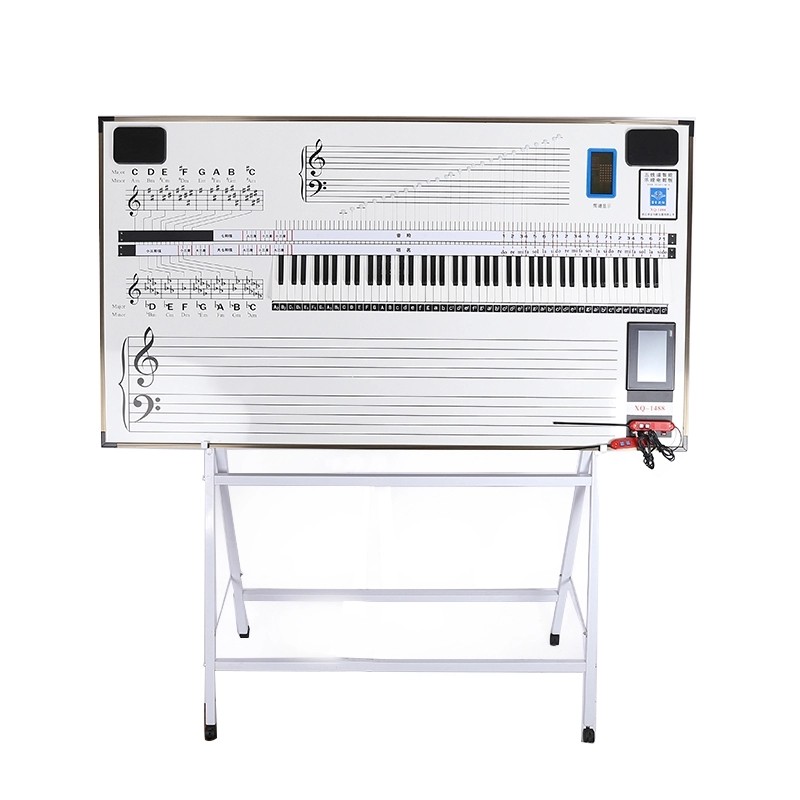 多功能支架五线谱电教板可移动家用立式会议磁性教学黑板白板支架