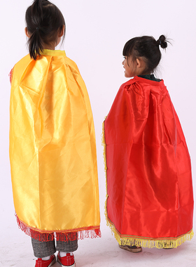 少先队中小学生鼓号队表演 指挥员服装配饰黄色披风 鼓号服通用型