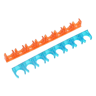 材通透明pvc管夹天花线管塑料连排管卡4分20mm穿线管电线管夹8位