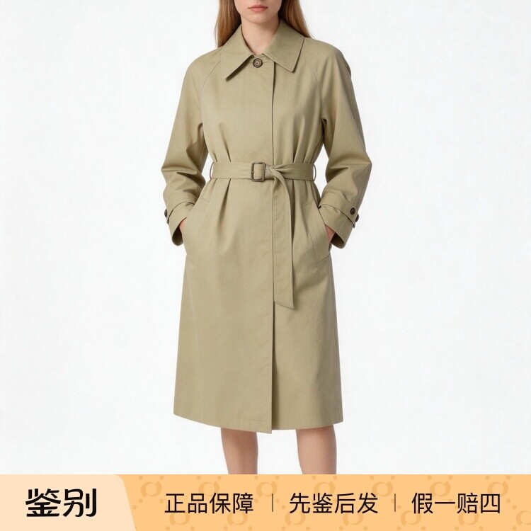 Burberry博柏利 纯色单风衣