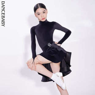 舞服精英选手云朵绒赛服DAS675H Dancebaby拉丁舞服规定国标舞新款