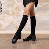 Dancebaby拉丁舞袜子专用小腿袜春季 针织防滑吸汗袜子运动袜D48