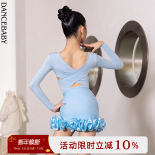 Dancebaby2025新款 上衣DAS195 拉丁舞服舞蹈服女童日常练功服新品