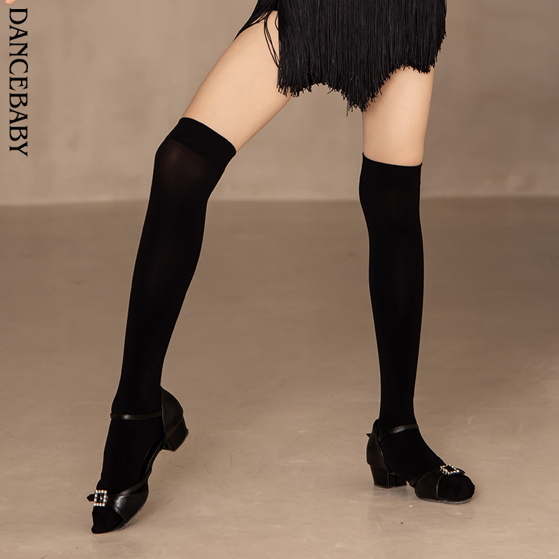 拉丁少儿女童过膝丝袜