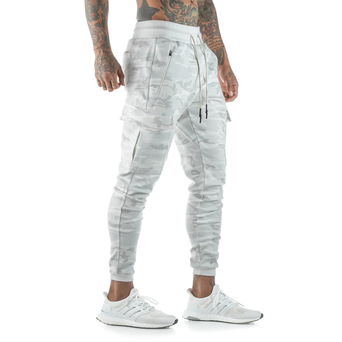 men's Trousers 2023 new gym Camouflage sports casual pants