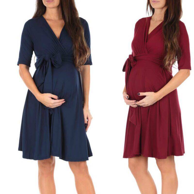 2024女装拼接哺乳衣孕妇连衣裙Nursing dress maternity dress