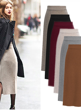 Plus size Winter sweater Skirts For Women Skirt Clothes long