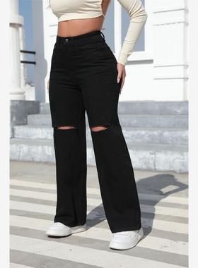 plus size women pants long trousers lady jeans big size 大码