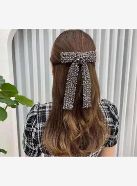New Beads Hair Bow Clips Solid European rendy Headdress Pear