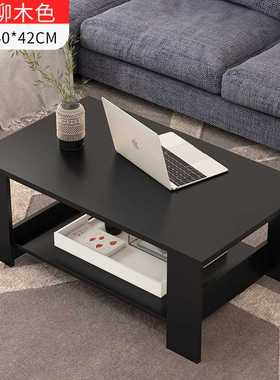 2Tier Coffee Table with Storage Shelf Modern Minimalist