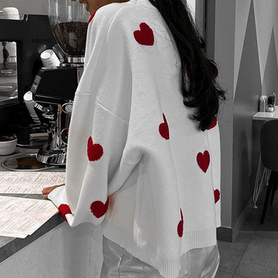 winter Love sweater women's knitted pullover shirt wear top