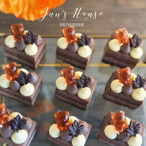 小熊巧克力慕斯切件蛋糕