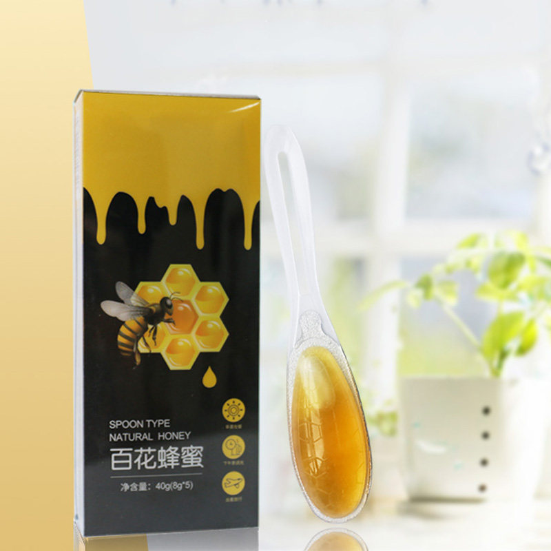 恒亮勺装蜂蜜8g*5支一撕一拉方便卫生独立小包装蜂蜜