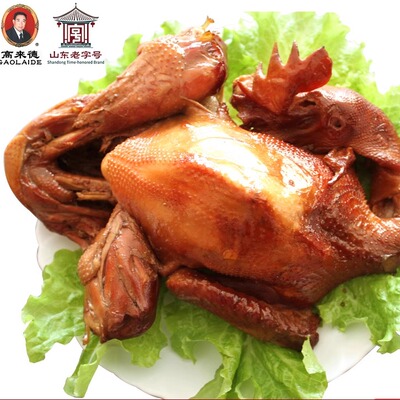 高来德 一年散养烧鸡 两只共1200g