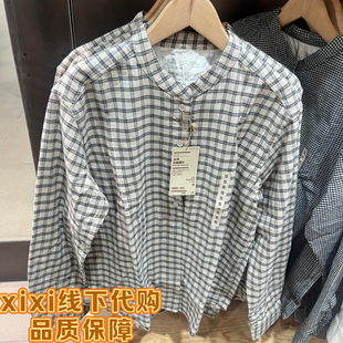 正品 25款MUJI无印良品 女法兰绒短款罩衫 柔软宽松保暖秋冬