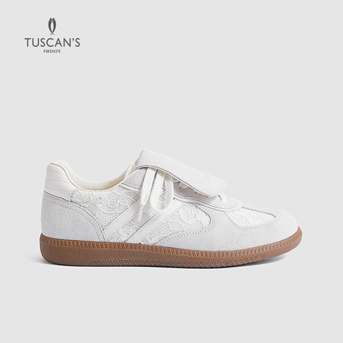 TUSCAN'S【专柜同款】真皮休闲防滑平底透气德训鞋TS双鱼女鞋