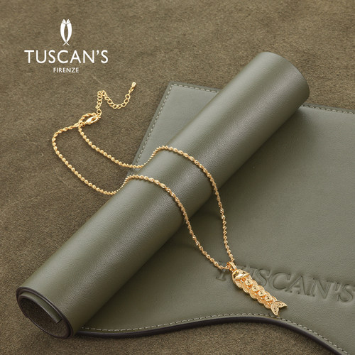 TUSCAN'S年年有鱼轻奢精致女生百搭锦鲤金鱼项链