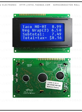 NHD-0416BZ-NSW-BBW【LCD MOD CHAR 4X16 WHITE TRANSM】