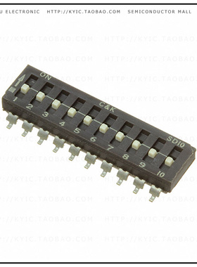 SD10H1SBD【SWITCH SLIDE DIP SPST 100MA 25V】