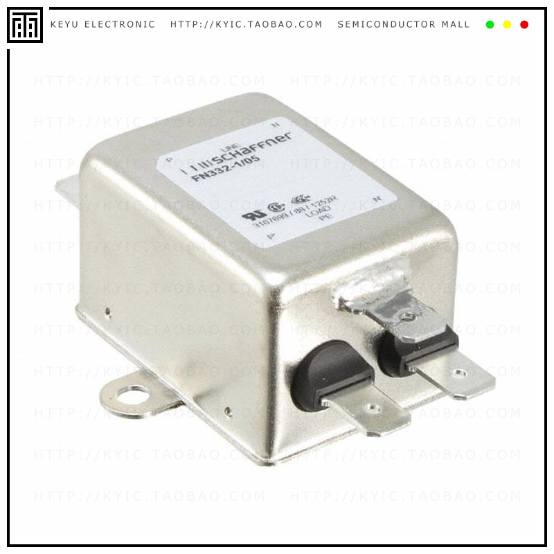 FN332-1-05【LINE FILTER 250VAC 1A CHASS MNT】