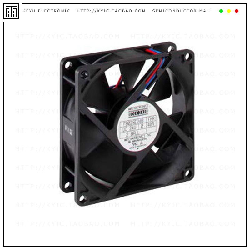 F8025H24B-FSR-L2【FAN AXIAL 80X25MM 24VDC WIRE】